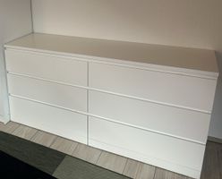 IKEA MALM Kommode 6 Schubladen weiss, wie neu