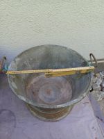 Kupferkessel mit Griffen, Topf, Garten, Deko
