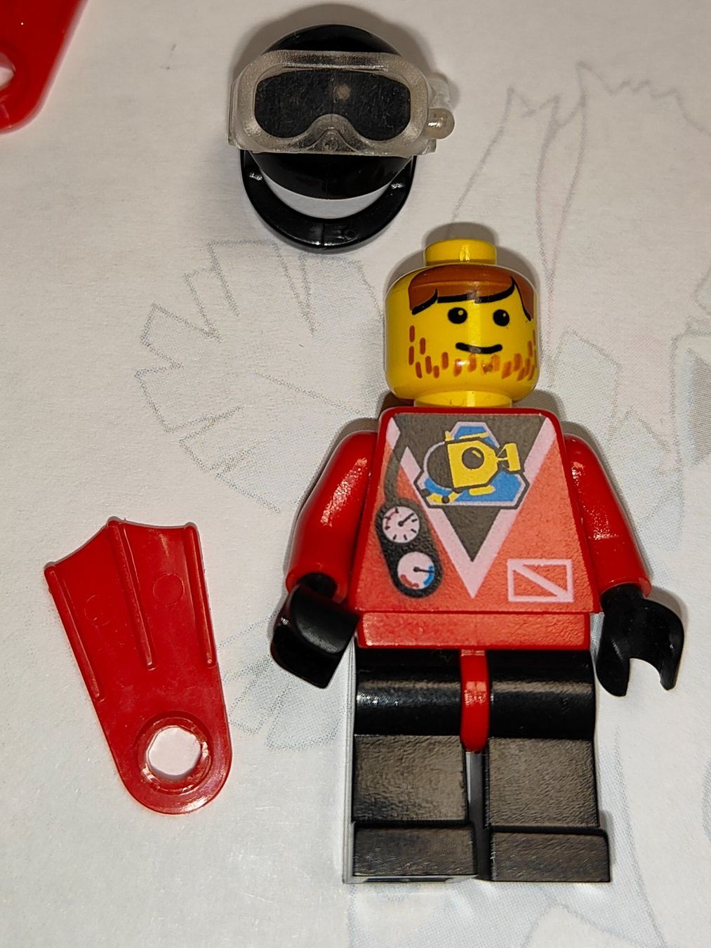 Lego Kit di costruzioni: Legofigur  div015a	 Divers - Red Diver 2  /C36 – Usato da St. Gallen venduto da Bisaknosp 5