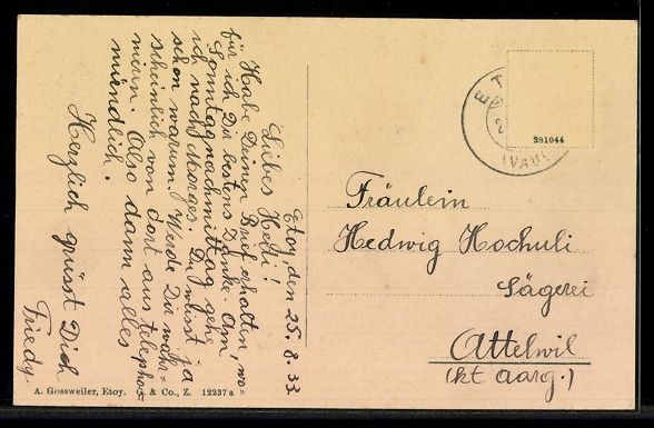 Cartes postales: AK Etoy, Vue générale – D'occasion à Berlin par bartko-reher 1