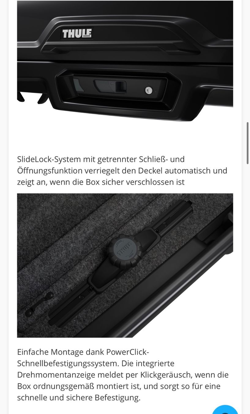 Thule Box da tetto: Dachbox Thule Motion XT Alpine / Super Zustand. Schwarz. – Usato da Möhlin venduto da cha_z76n 4