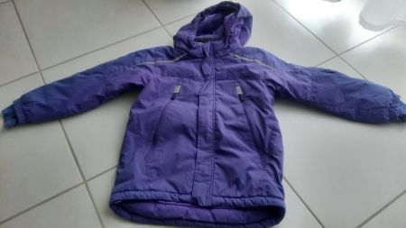 K..134 R) Winterjacke violett Gr. 122