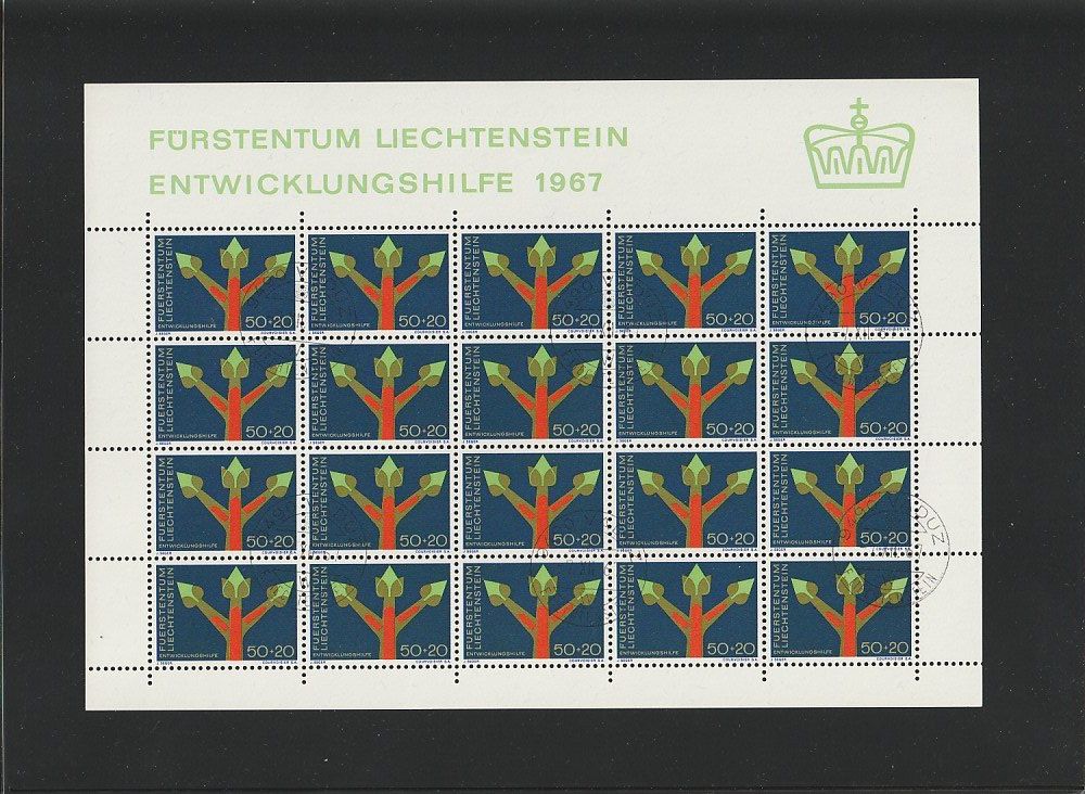 LI 1967/ Bogen**mit ET Stempel /Z Nr.W 33/Entwicklungshilfe (Gebraucht) in Ramsen für CHF 1
