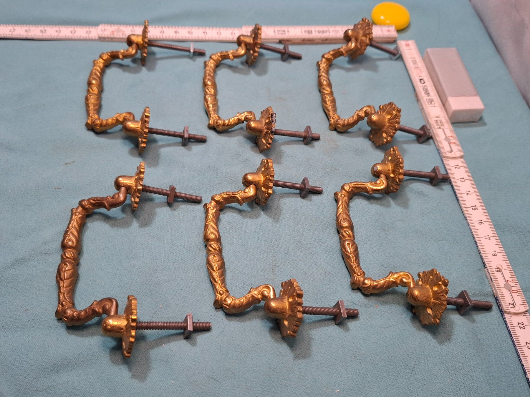 Ferramenta: 6 schöne Möbel Fall Griffe, Messing (4077#MBS3) – Nuovo (secondo la descrizione) da Baar venduto da rocca268 8