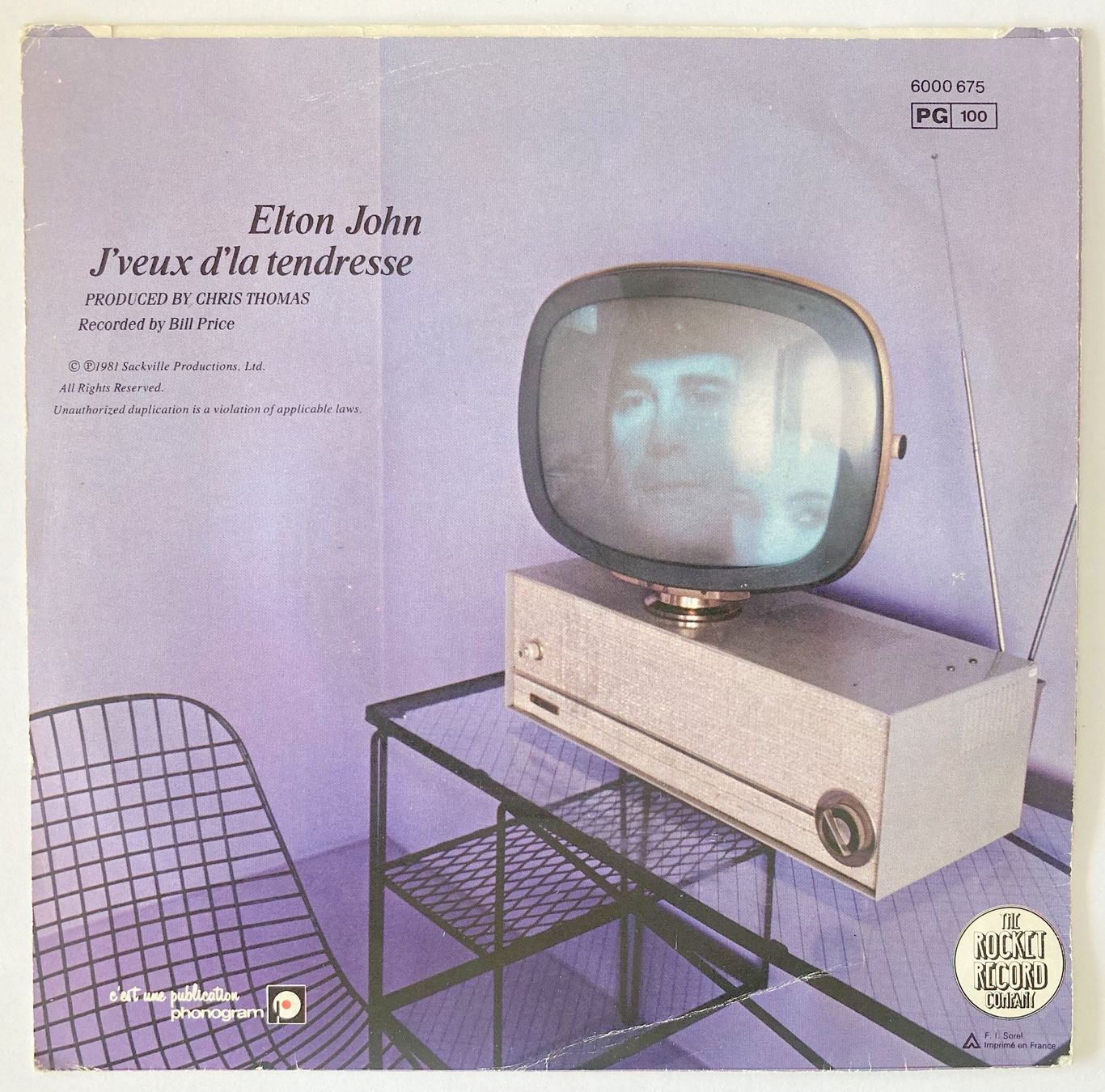 Vinyles: ELTON JOHN - J'VEUX D'LA TENDRESSE – D'occasion à Bottens par hotter-than-hell 1