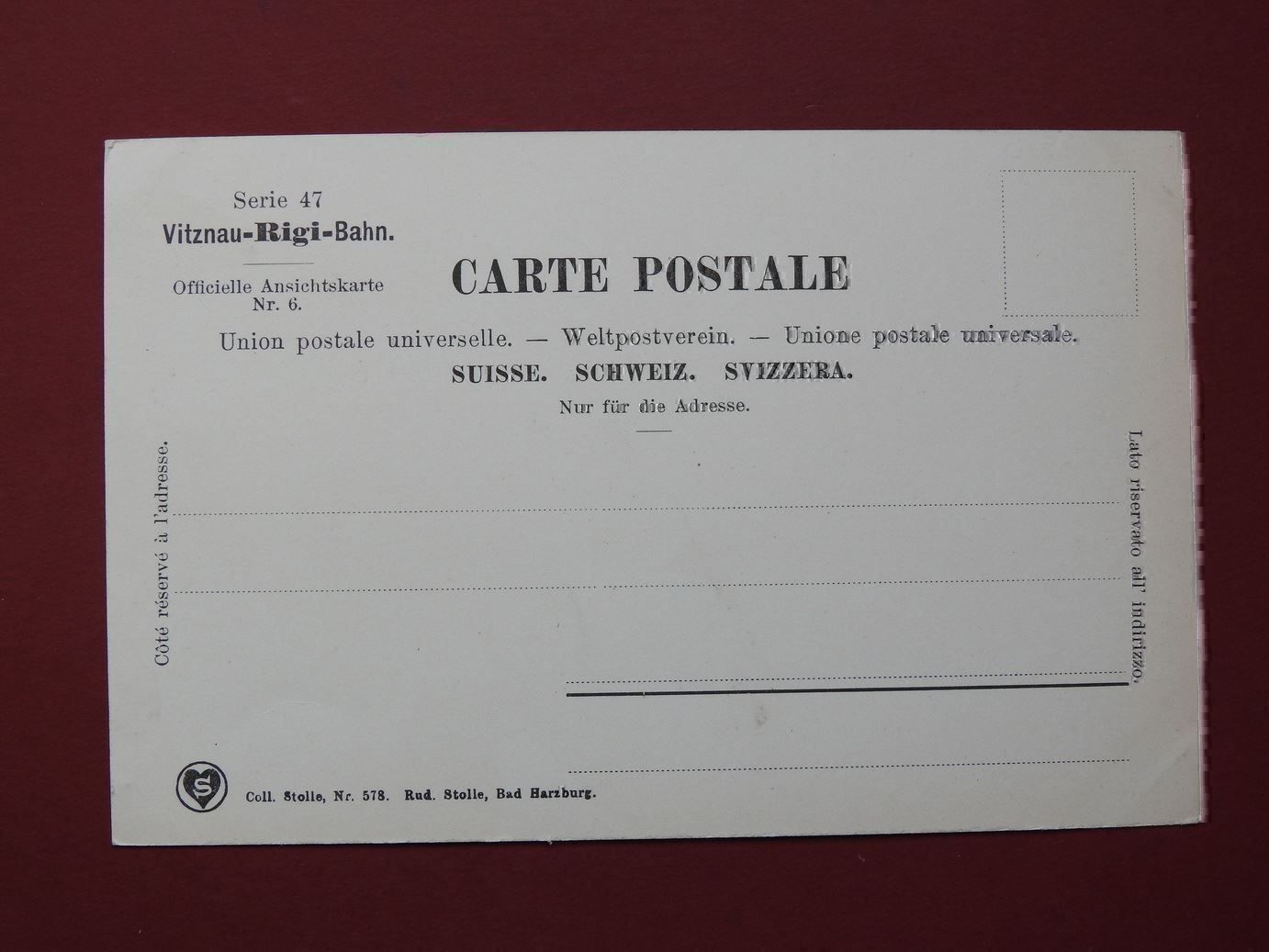 Cartes postales: Schöne AK vom Rigikänzeli ! – D'occasion à Rain par 999-800-K 1