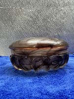 Vintage Bonboniere mit Deckel aus Glas