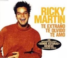 Ricky Martin Te extraño, te olvido, te amo CD Maxi Remixe