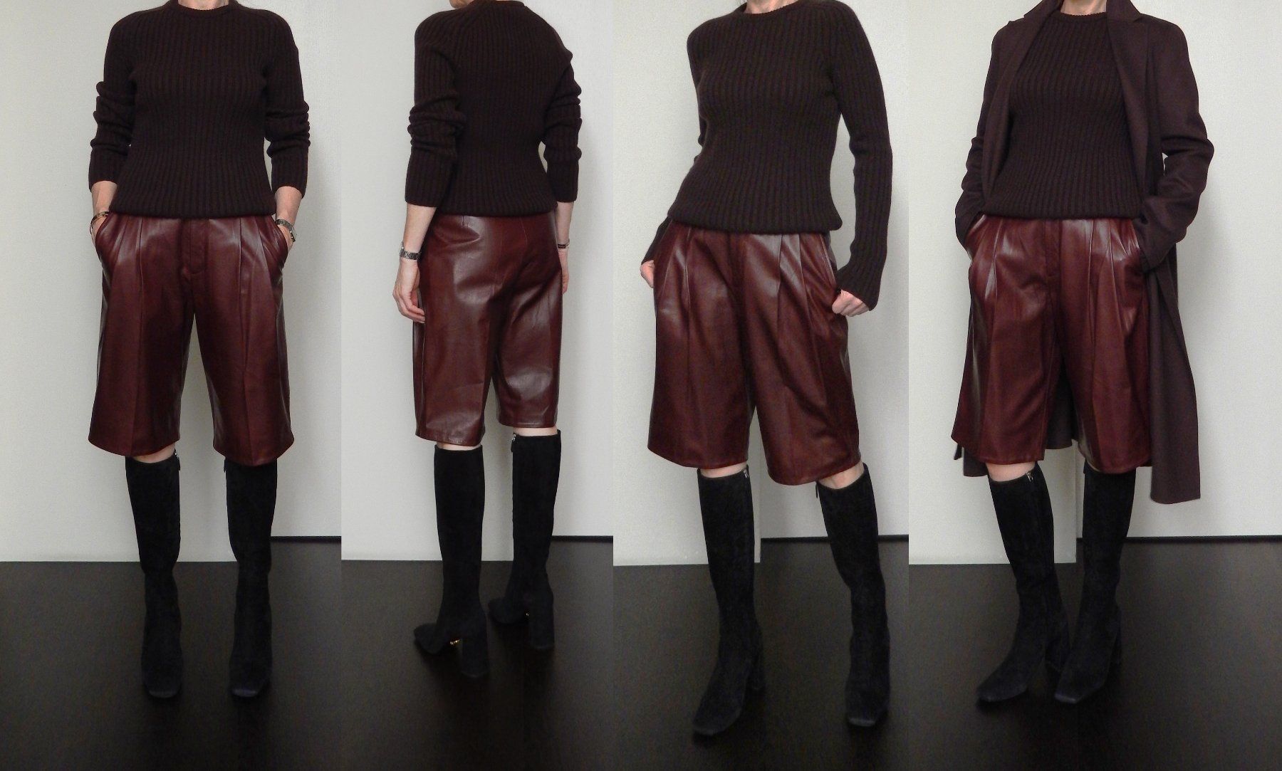Jil Sander Hosen: Orig. JIL SANDER Nappa Leder Bermudas Gr. 36 – Gebraucht aus Tuggen von vivira 5