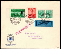 CH - Flugpost - Flugbrief 1937 nach London von Luzern