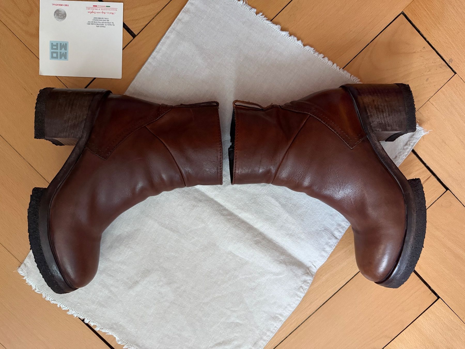 Moma Damenschuhe: Moma Stiefeletten Cognac 37 – Neu (gemäss Beschreibung) aus Bern von Kitttykat 3