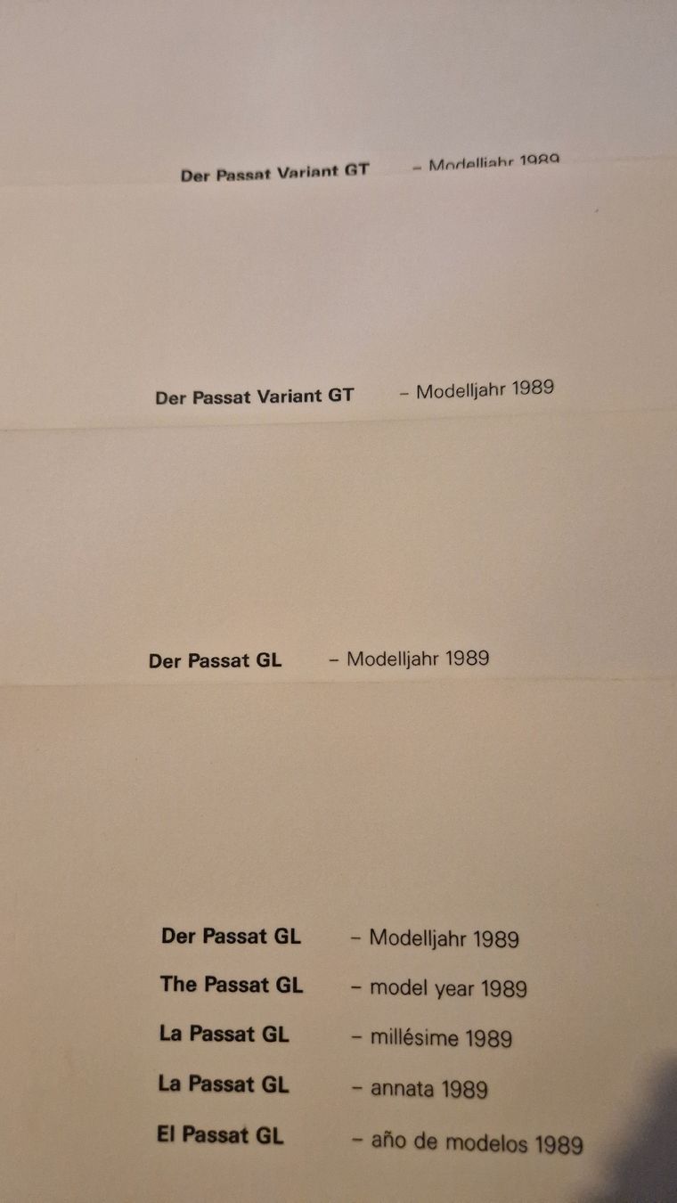VW Documenti: VW 1989 Information de Press. – Usato da Wetzikon ZH venduto da Oldieslover 6
