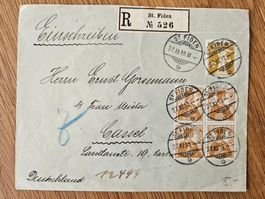 R-Brief mit 121 im 4er Block für 5.--
