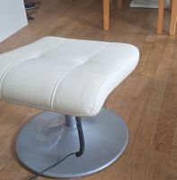 Repose-pieds confort en cuir crème super bon etat