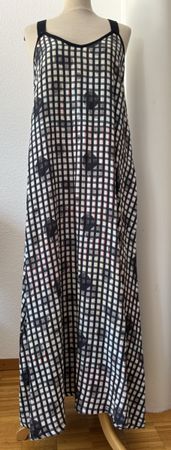 Robe longue Luukaa à carreaux 100% lin Taille 2 Neuve