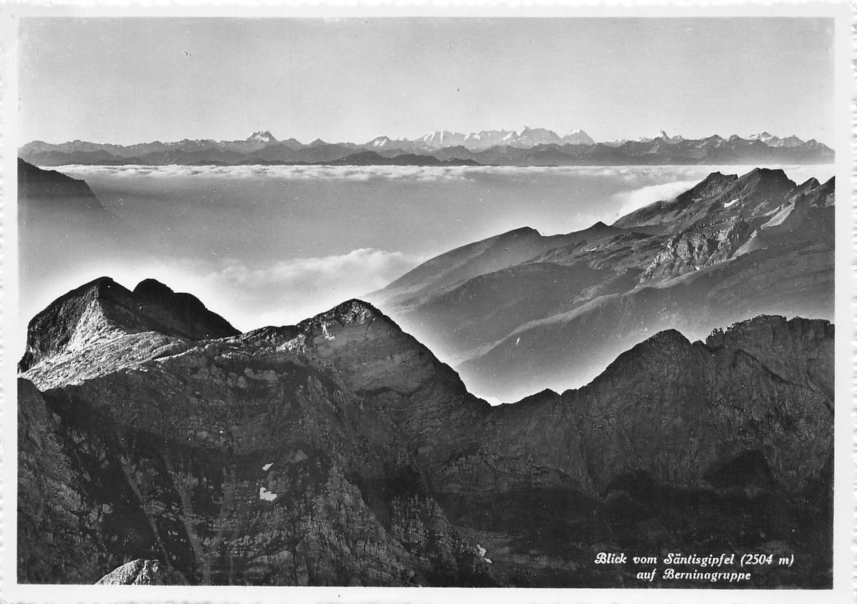 Cartoline postali: Blick vom santisgipfel G – Usato da Biasca venduto da Blenio71