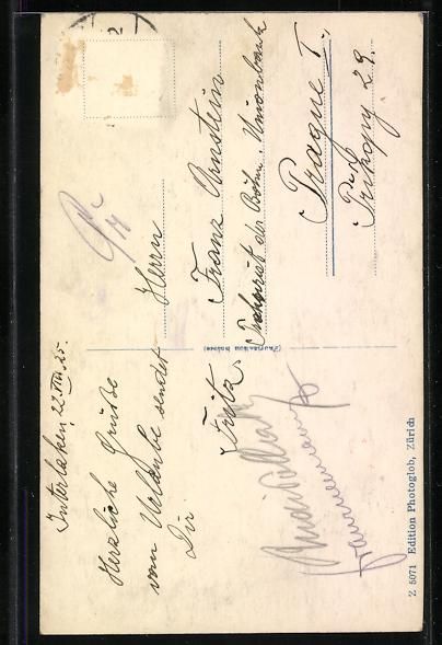 Cartoline postali: AK Interlaken, Teilansicht mit Jungfrau – Usato da Berlin venduto da bartko-reher 1
