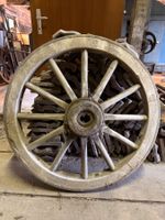Altes Wagenrad Holz Dekoration ca. 80cm Durchmesser