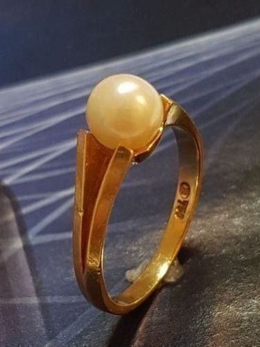 Anelli: 750 Goldring mit edler Zucht - Perle – Nuovo (secondo la descrizione) da Unterägeri venduto da Altgoldschmuck 7