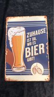 Bier-Blechschild - Dekoration für die gemütliche Bar!