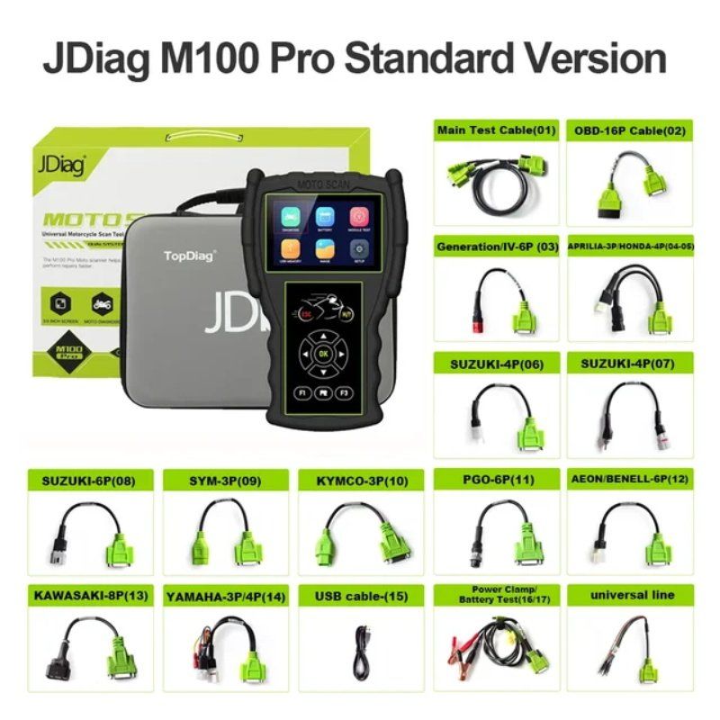 Scanner: JDiag M100 Pro Motorrad OBD Auto Scanner – Neu und originalverpackt aus Malans GR von BUYBEST-Schweiz 2