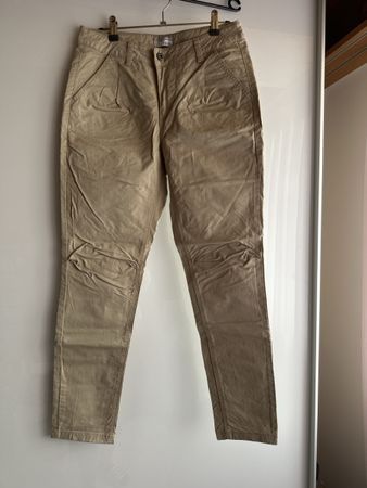 Heine Baumwollhose Grösse 18 / 36 braun / beige