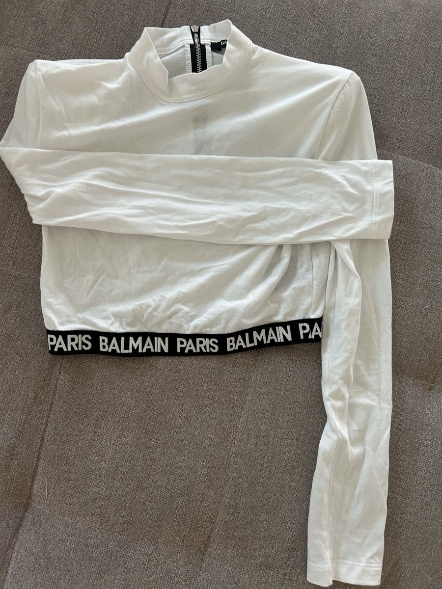 Balmain Pullover & Sweatshirts: Balmain Oberteil Weiss Gr. 10a Crop Logo & Reissverschluss – Neu (gemäss Beschreibung) aus Sursee von ramona0406 3