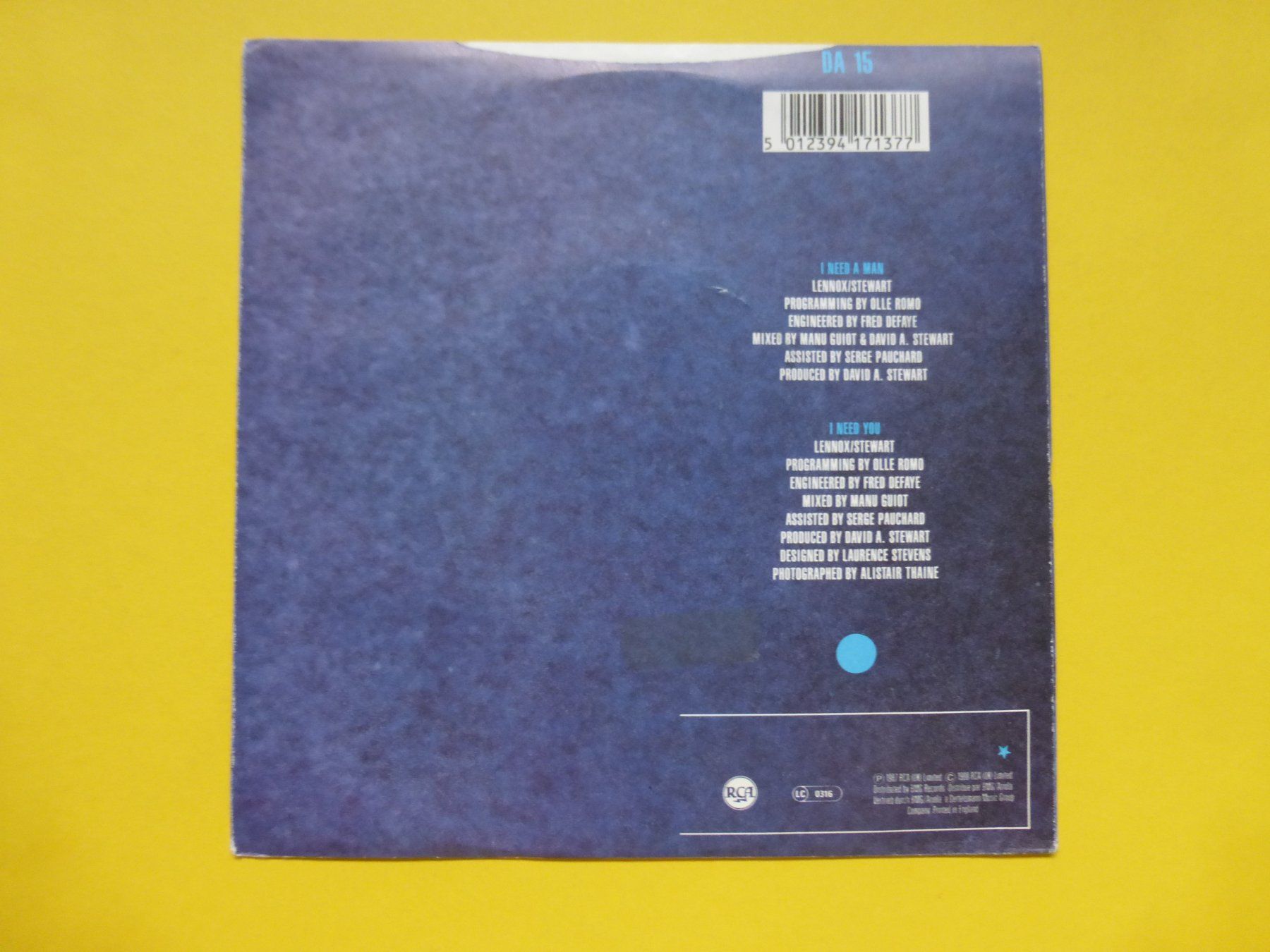 Dischi in vinile: Eurythmics – I Need A Man – Usato da Zürich venduto da Swiss57 1