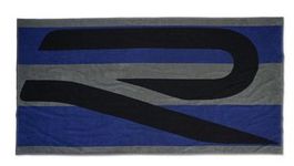 VW R Badetuch blau/schwarz/grau