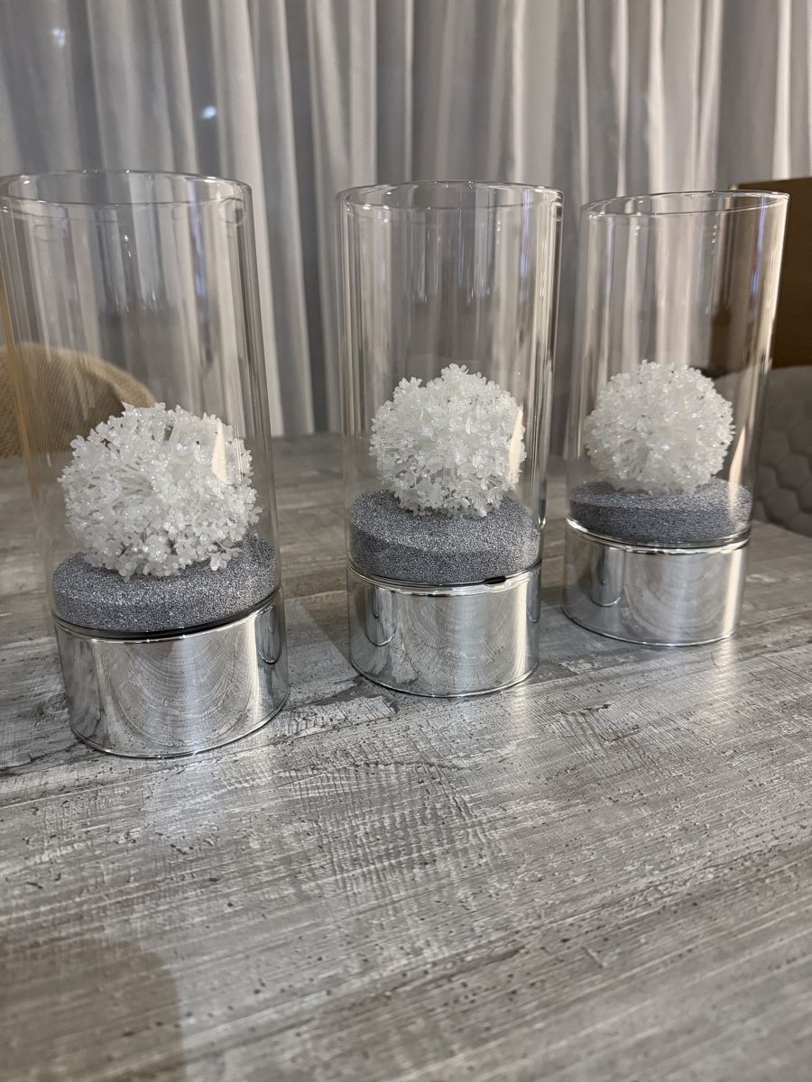 Alle Dekorationen: 3x Boltze Deko-Windlichter / Glasvasen mit Dekoration – Gebraucht aus Hägglingen von Raff_Ella