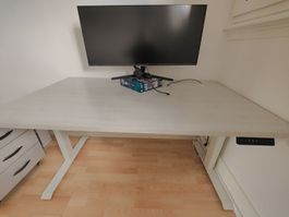 Bürotisch elektrisch Höhenverstellbar, platte austauschbar