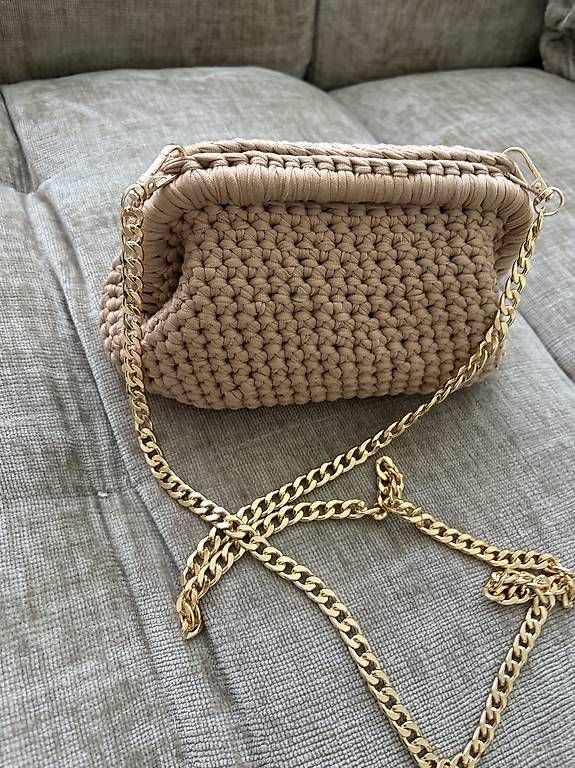 Borse da donna: Selbst gehäkelte Clutch Bag – Nuovo (secondo la descrizione) da Hinwil venduto da camposlu 3