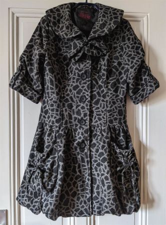 MISS SIDECAR : Adorable manteau manches trois-quarts M