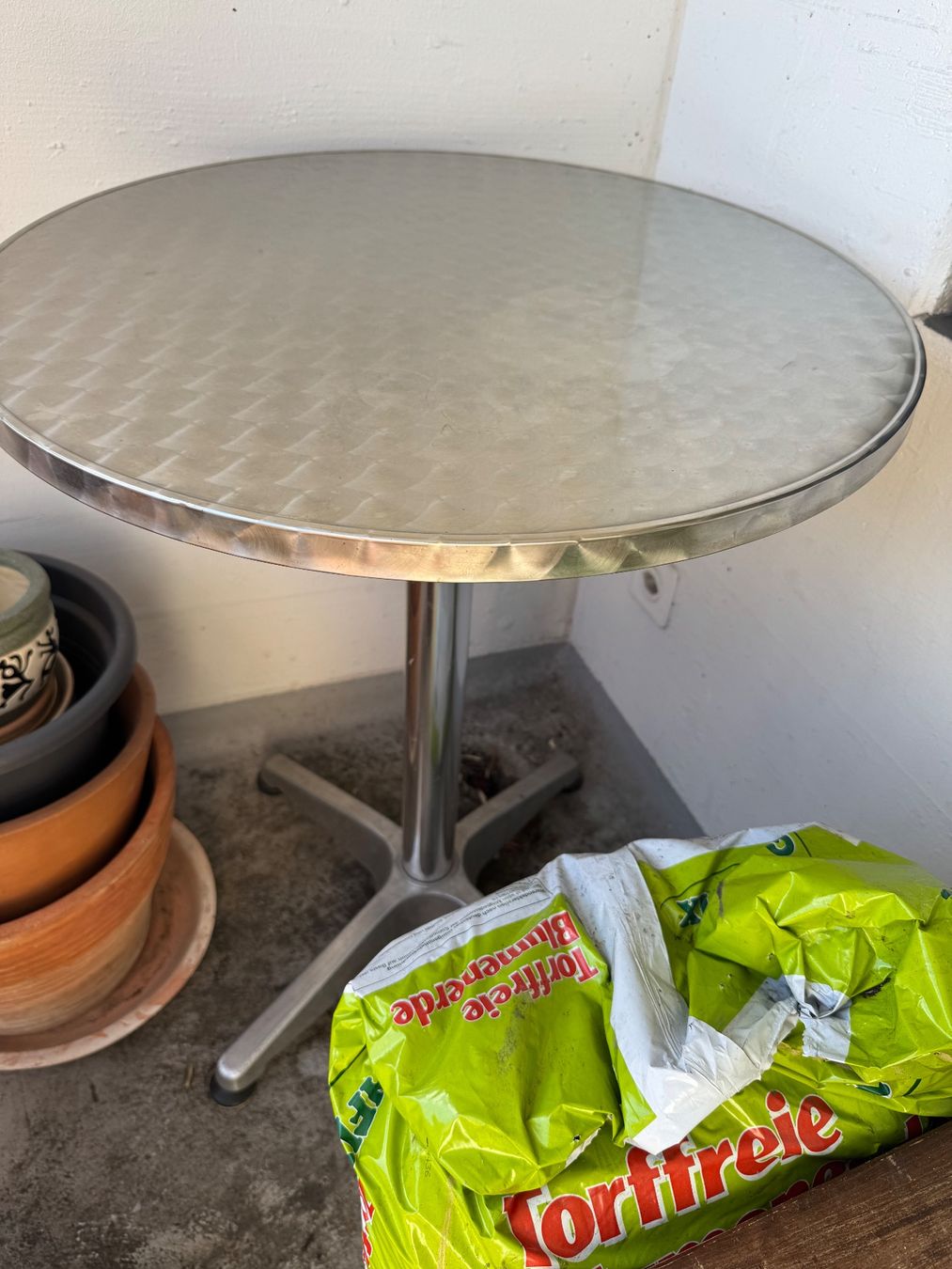 Tavoli: Bistrotisch silber, 60 cm Durchmesser – Usato da Zug venduto da mar_vz5m