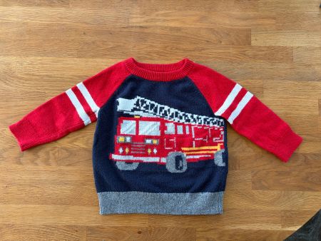 Feuerwehr-Pullover für Kleinkinder gr 80-86