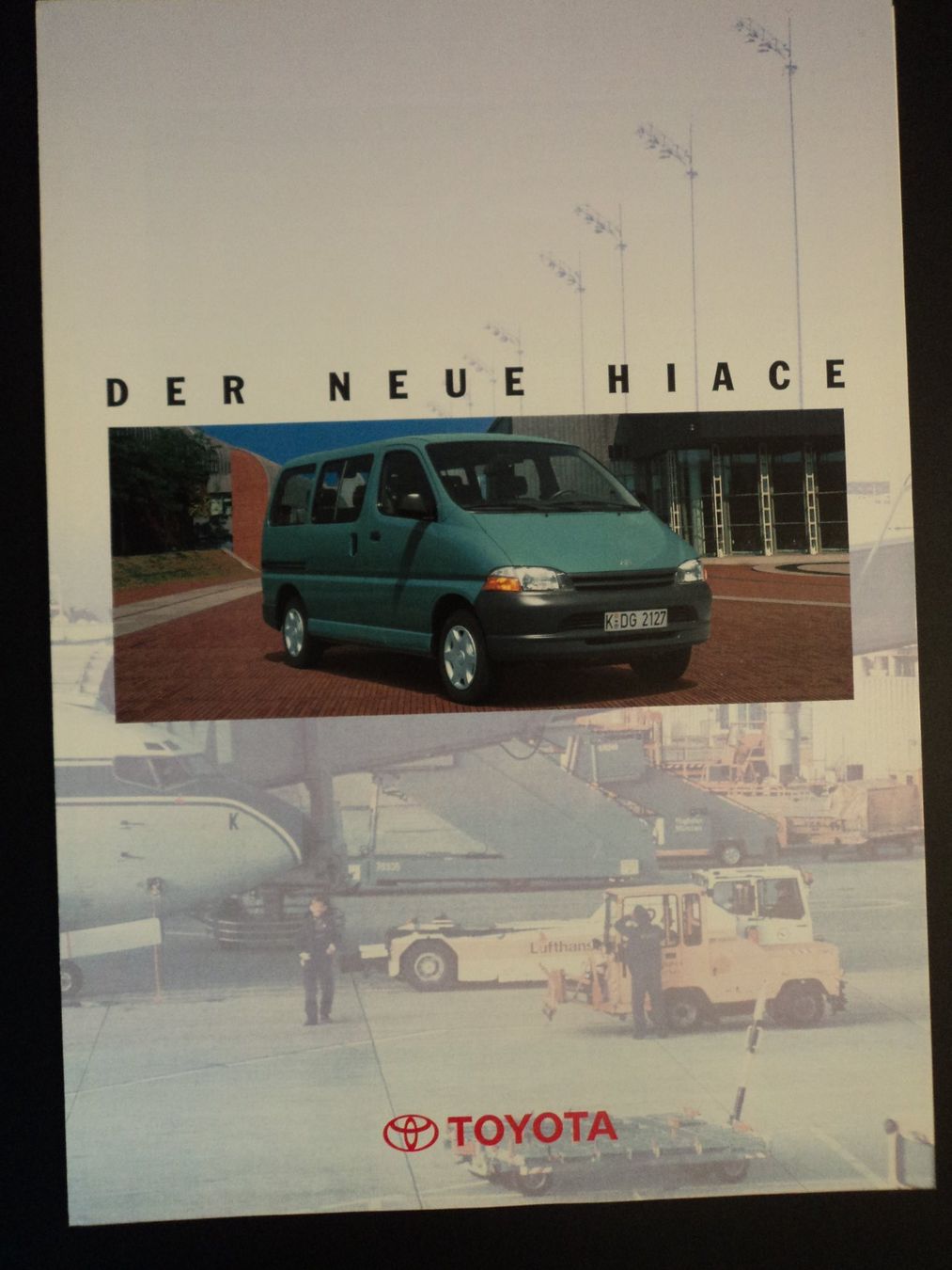 Toyota Dokumente: Prospekt Toyota Hiace 1995 – Gebraucht aus Schwarzenburg von modelCARama