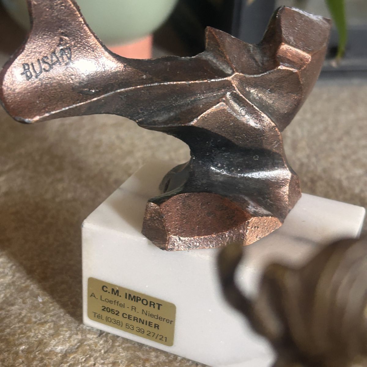 Statuette: 9 Skulpturen/Gegenstände messing diverses – Usato da Laufen venduto da Bellavitaboom 7