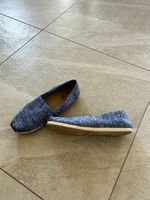 TOMS Alpargata Slip-On Stoffschuhe Blau Meliert Gr. 8.5 / 39