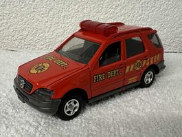 Modellauto 1:34 Mercedes M-Class Fire Dept von Majorette
