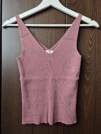 ​JDY Strick-Top Rosé V-Ausschnitt Gr. S – Neuwertig