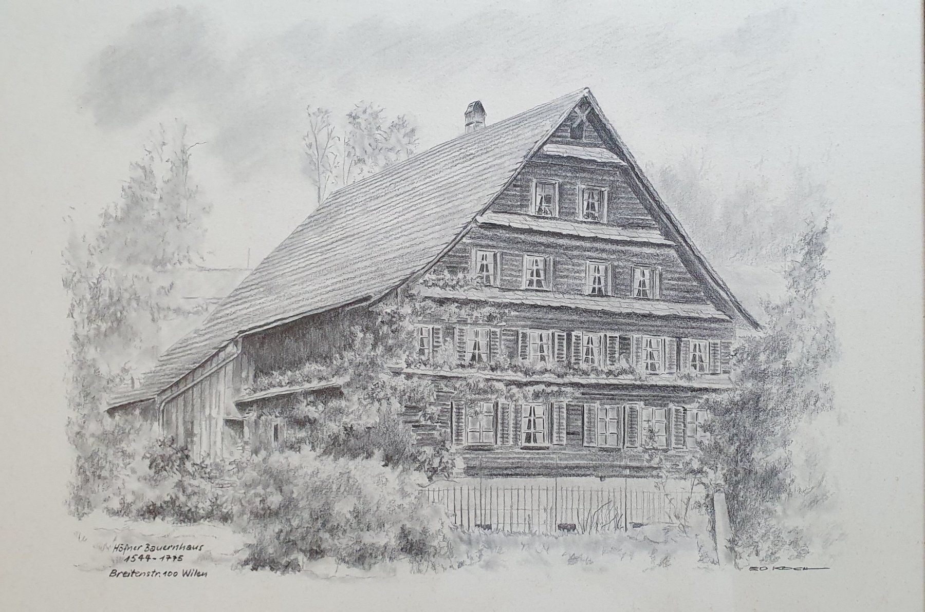 Poster & Bilder: Bild  - Wilen, Bauernhaus Höfner 1544 - 1775 – Gebraucht aus Kreuzlingen von Rschweiz1 1