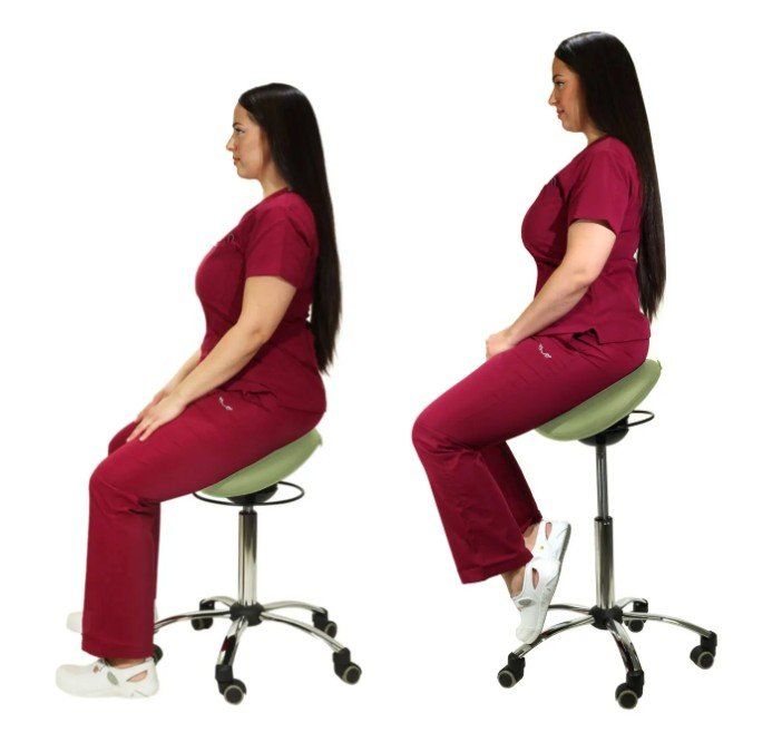 Sgabelli: Comfort-Sattelhocker HELLGRÜN mit Swing-Mechanismus – Nuovo e nell'imballaggio originale da Schaffhausen venduto da Praxis-Nova 5