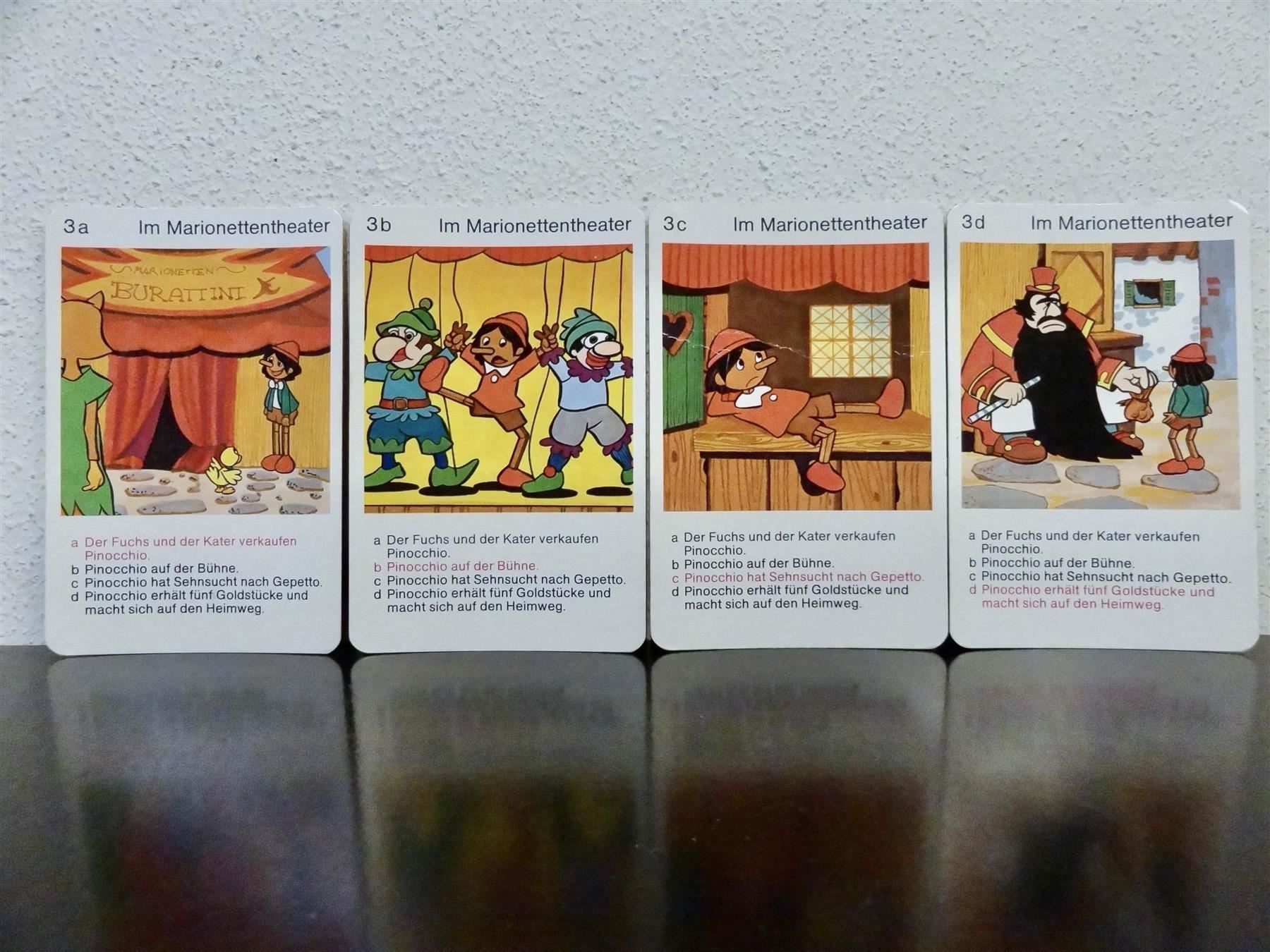 Spiele: schönes altes Quartett PINOCCHIO 1977 – Gebraucht aus Kerzers von wisaundso 5