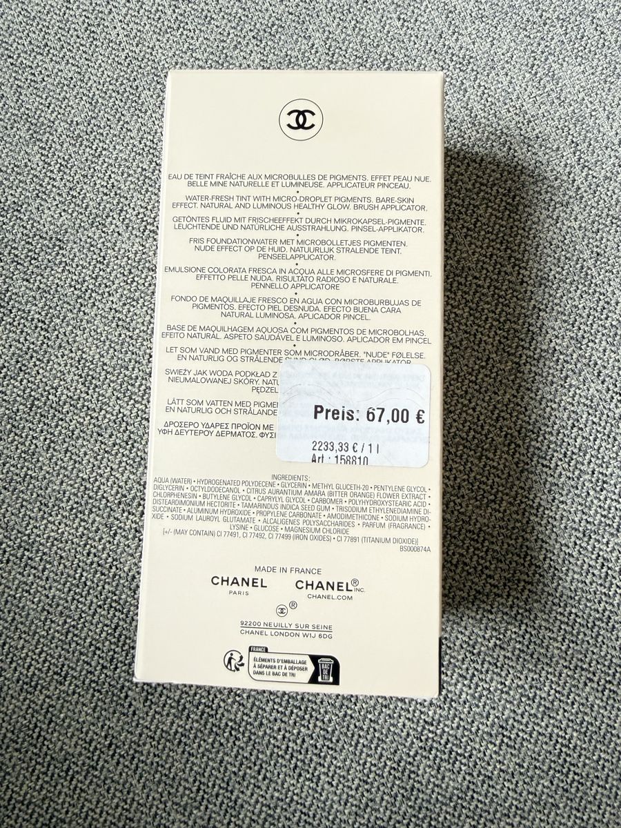 Chanel Make-up: Chanel Les Beiges Water-Fresh Tint – Usato da Zürich venduto da ant_ys75 1