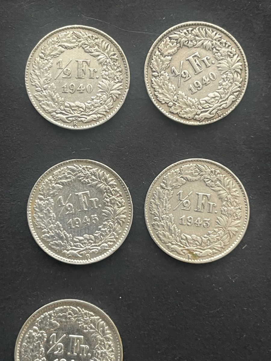 Toutes les monnaies: -.50 Silber CH Jahr diverse – D'occasion à Meierskappel par Hala03 2