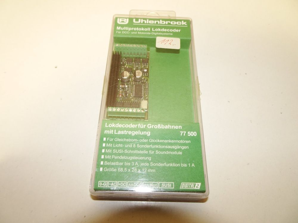 Uhlenbrock Lokdecoder für Grossbahnen Lastregelung 77500 (Neu (gemäss ...
