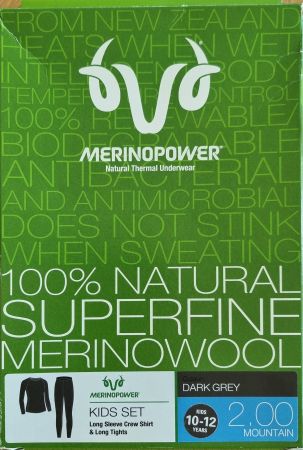 Merino Power Kids Set, Gr 140/152 Winter Thermo Wäsche
