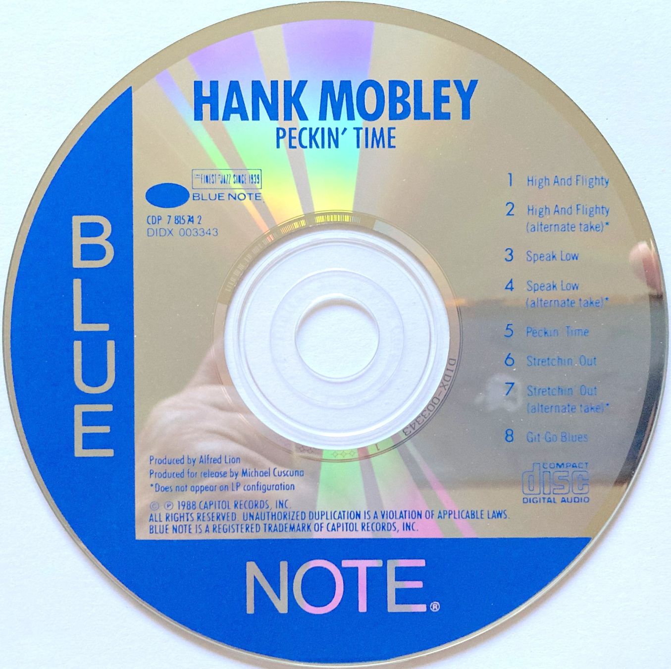 CD: HANK MOBLEY / LEE MORGAN - PECKIN' TIME – Usato da Bottens venduto da hotter-than-hell 2