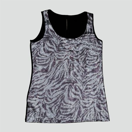 Vintage Y2K glitter tank top streetwear (Miss Me Rock Reviv)