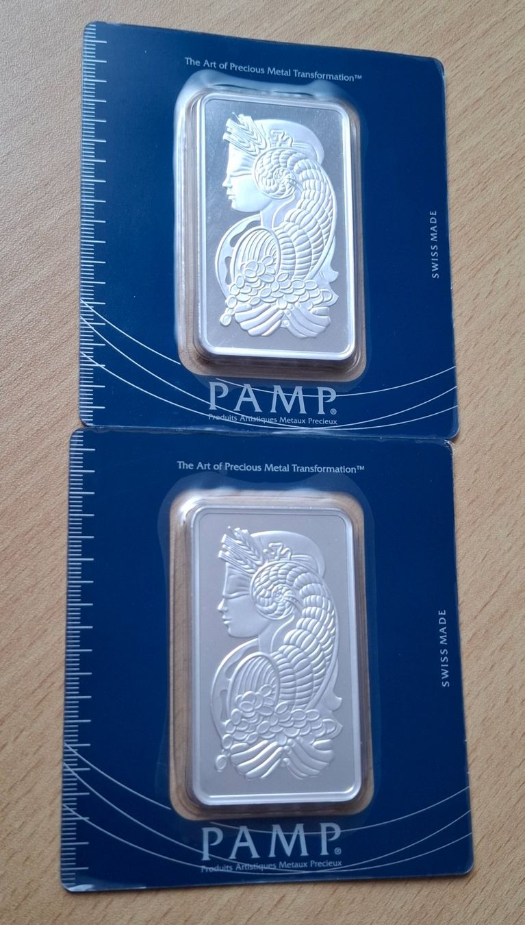 Pamp Metalli preziosi: 2 X 100 GRAMM SILBERBARREN – Nuovo e nell'imballaggio originale da Siglistorf venduto da Winer03 1